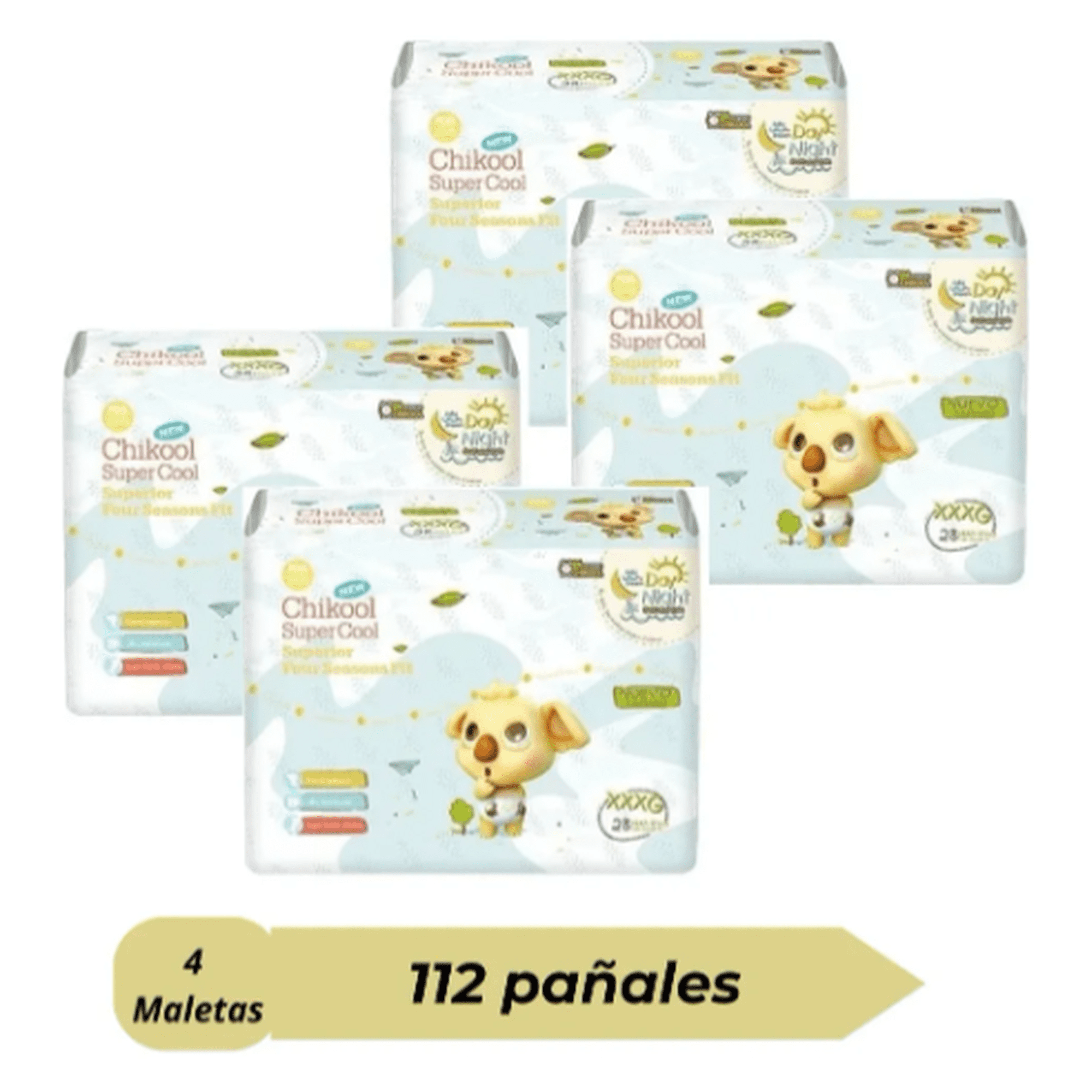 Pañales Chikool Super Cool Talla Xxxg + 17kg X4 Paquetes