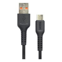 Cable Usb Usb-A 3.0 A Usb-C 2.4A/1M Negro Philips Dlc2241A