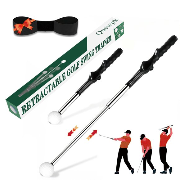Entrenador de Swing y Agarre de Golf Quewpk 40 cm para diestros y zurdos