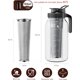 thumbnail image 2 of Set de 2 cafeteras para cold brew VA1KENE, jarra Mason de 64 oz con filtro, 2 of 3