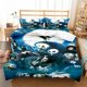 thumbnail image 1 of Nightmare Before Christmas Bedding Set Single Pillow Case Printed 3D Quilt Cover Bed Set Movies Character Home Textile Bed Sheets, 1 of 5