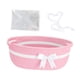 thumbnail image 3 of Cesta De Almacenamiento Con Asas Cesta Tejida Navide?a Para Guardarropa Recuerdo De Juguetes Rosa, 3 of 5