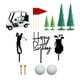 thumbnail image 1 of Adornos Para Tartas De Cumplea?os De Golf Para Hombres Para Celebraciones Día Del Padre Aniversario Carro Blanco, 1 of 5