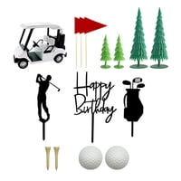 Magideal - Adorno Para Tarta De Cumpleaños, Decoración Para Tarta, Regalo Del Día Del Padre, Decoración Creativa Para Cupcakes, Recuerdos De Fiesta Para El Día D Carro Blanco