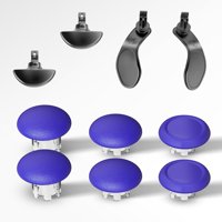 Genérico - Kit De Tapas Metálicas Para Joysticks Y Botones Traseros Compatibles Con El Mando Edge De Ps5 - Cubierta De Seta Para Palanca De Pulgar, Palanca Basculante 3D-Negro Morado