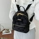 thumbnail image 2 of PU Leather Shoulder Mini Small Backpack Multi-Function Ladies Phone Pouch Pack Flower Print Ladies School Backpack Bag for Women, 2 of 3