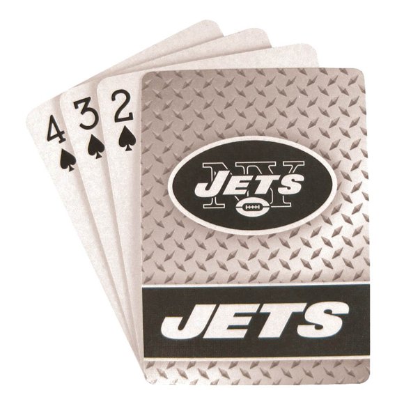 Juego de cartas con el logotipo del equipo de los New York Jets de la NFL, tamaño estándar