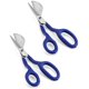 thumbnail image 1 of Tijeras Duckbill QWORK de acero inoxidable de 7 pulgadas, paquete de 2 unidades, azul, 1 of 7