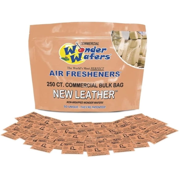 Ambientadores Wonder Wafers New Leather, 250 unidades