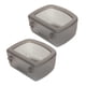 thumbnail image 1 of 2 Piezas De Cuencos Para Perros Para Jaulas De Alambre O Jaulas Para Mascotas Cachorros Conejillos De Indias Gris, 1 of 5