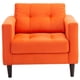 thumbnail image 1 of Sofa Retro 1C Felpa 00 Naranja, 1 of 6
