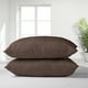 thumbnail image 1 of Set 2 Almohadas Premium Eco Colores 50x70 Chocolate, 1 of 2