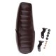 thumbnail image 3 of 63cm Motorcycle Cafe Racer Vintage Seat Flat Brat Saddle Cushion Brown, 3 of 5