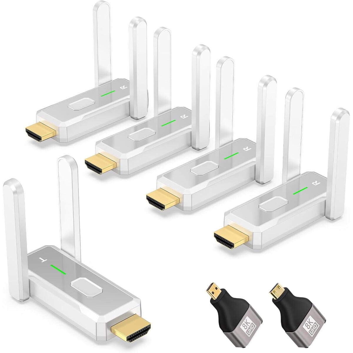 Genérico - Transmisor Hdmi Inalámbrico 4 Receptores 4k 1080p 150m Dual Banda