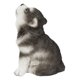 thumbnail image 4 of Sculpture Hi-Line Gift Ltd Alaskan Malamute Cachorro aullando, 4 of 7