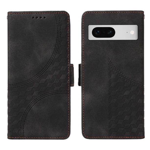 Carcasa FOXDOCK Google Pixel 7 de cuero PU, diseño acolchado clásico, protección contra caídas y rayones