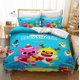thumbnail image 1 of Baby Shark Collection Quilt Duvet Cover Set Soft Children Bedding3-Piece Bedding Set, 1 of 5