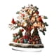 thumbnail image 2 of Letrero de árbol de Navidad 2D, decoración, adorno acrílico, artesanía, colección, obra de arte para decoración de mesa, decoración de mesa, gabinete, 2 of 5