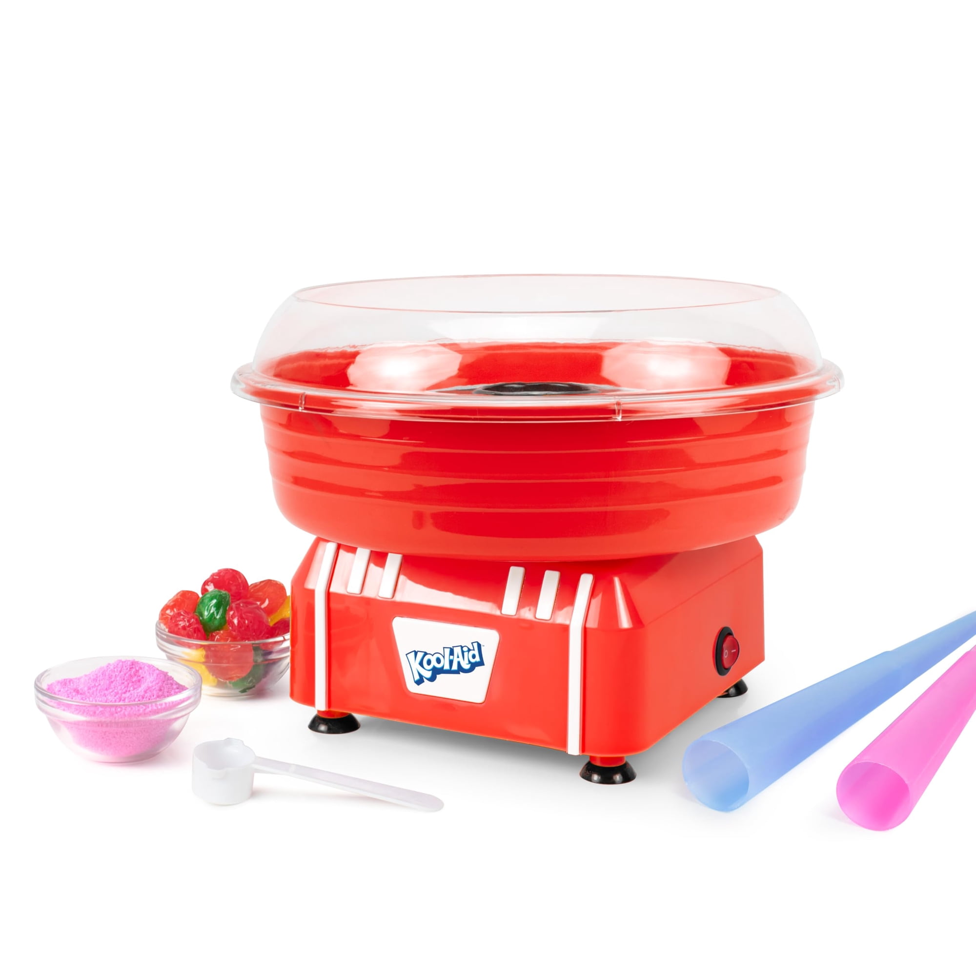Máquina De Algodón De Azúcar Nostalgia Kool-aid Roja Para Niños