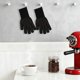 thumbnail image 3 of Guantes de Horno de Silicona, Guantes de Cocina Resistentes al Calor con Tejido, Agarre Flexible para Hornear, Asar a la Parrilla, Juego de Guantes de Cocina 2 Piezas Negro 12.6x5 pulgadas, 3 of 6