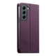 thumbnail image 2 of Funda Tipo Cartera de Cuero Sintético para Samsung Galaxy S22 Bloqueo RFID, con Ranuras para Tarjetas y Bolsillo para Efectivo, Cierre Magnético Fuerte Morado, 2 of 6