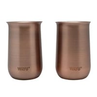 Set 2 Vasos Aperitivo Copper Line Wayu 230Ml Cocteleria Cocina