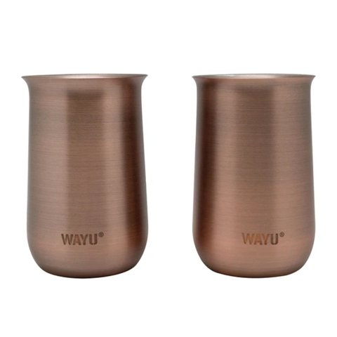 Set 2 Vasos Aperitivo Copper Line Wayu 230Ml Cocteleria Cocina
