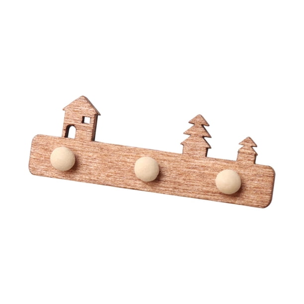Ganchos Para Abrigos De Casa De Muñecas, Modelo De Escena DIY, Accesorios Para Fotos, Perchas De Pared En Miniatura, Color Marrón, 1/12