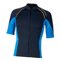 Magideal - Traje De Neopreno Para Hombre, Manga Corta, Cremallera Frontal, Para Playa, 1,5 Mm Xxl