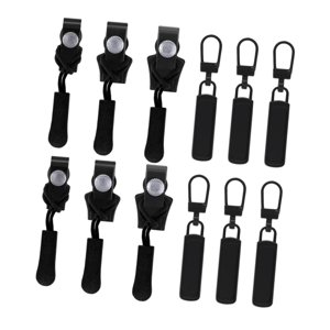 Magideal - 12X Kit De Reparación De Cremalleras, Pieza De Repuesto De Cremallera Metálica, Universal Extraíble, Para Sujetadores De Ropa, Botas, Mochilas, Chaque