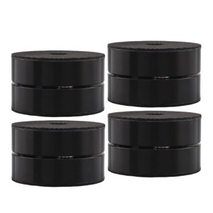 Bothyi - Altavoz Amortiguador Spike Pad Aleación De Aluminio Para Reproductor De Cd Electrónica 4 Piezas Negro