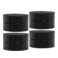 Bothyi - Altavoz Amortiguador Spike Pad Aleación De Aluminio Para Reproductor De Cd Electrónica 4 Piezas Negro