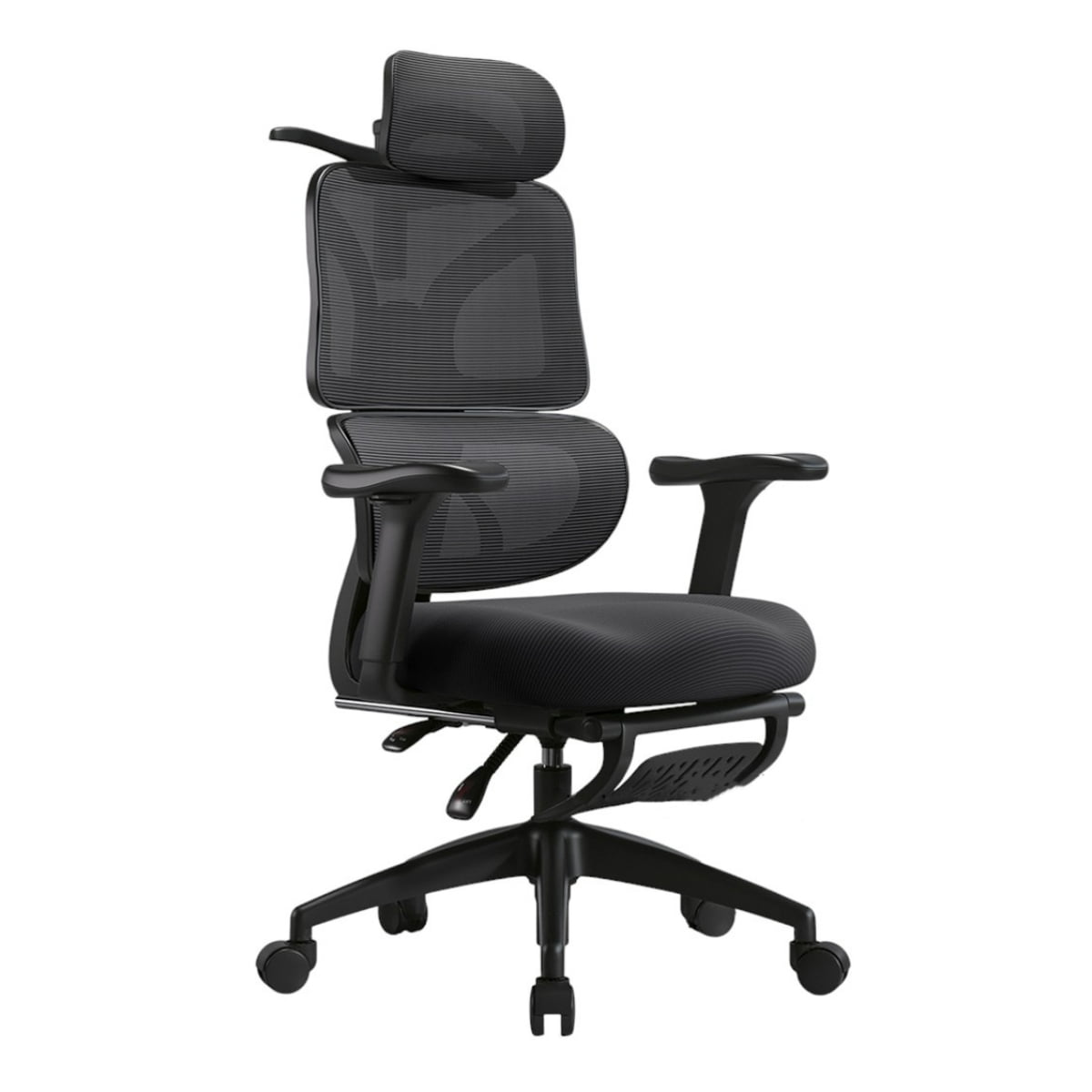 Silla De Escritorio Premium Con Apoya Pies Negra By Lubabycas