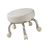 Bothyi - Taburete Giratorio De 360° Para Tareas Domésticas, Para Sala De Estar, Hogar Y Oficina, Color Blanco