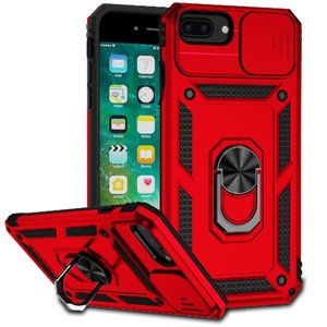 Estuche Gangxun Para Iphone 6 Plus, Soporte Giratorio 360°, Estilo Mecánico Y Magnético