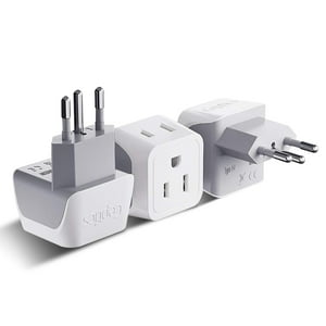 Adaptador De Viaje Plug Ceptics Brazil Tipo N (Paquete De 3)