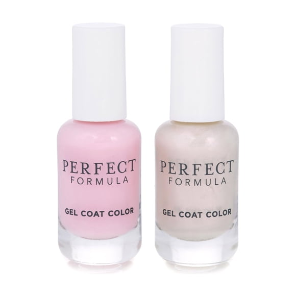 Esmalte de uñas Perfect Formula 0,27 oz Pack de 2 Rosa/Brillo