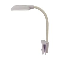 Magideal - Luz Para Pecera, Mini Clip De Luz Para Acuario, Iluminación Acuática De Agua Dulce, Rotación Libre De 360 Grados, Iluminación Impermeable Para Plantas Blanco