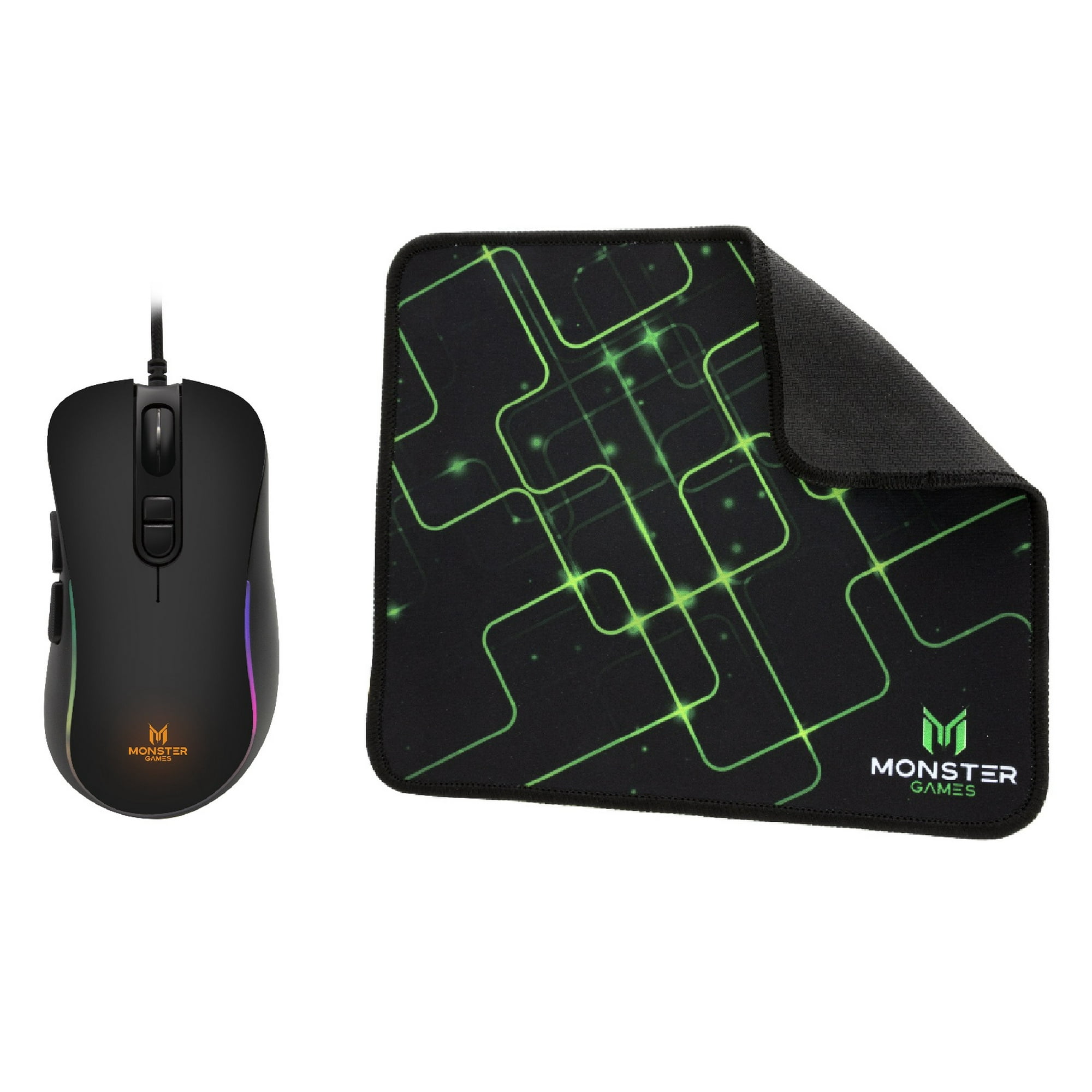 Monster Games - Combo Monster Mouse Multicolor + Padmouse 29mtgpa346 +29mtgm1042