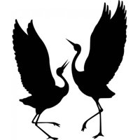 Rienda Libre Graphics - Decomural Heron Birds Wild Animals Ws-18273