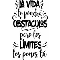 Rienda Libre Graphics - Frase Deco La Vida Te Pondrá Obstáculos Fr‑11007