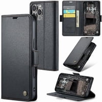 Caseme Tipo Cartera Iphone 16 Pro Con Cierre Magnético, Rfid, Tarjetero, Soporte, Carga Inalámbrica