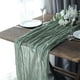 thumbnail image 4 of Xiao Hua Bandera de Mesa de Gasa Plisada de 1 Pieza 35.43x118 Pulgadas - Estilo rural Elegante, Adecuada para Bodas, Despedidas de Soltera, Fiestas de Cumpleaños y Decoraciones de Mesa para Pastel,, 4 of 4