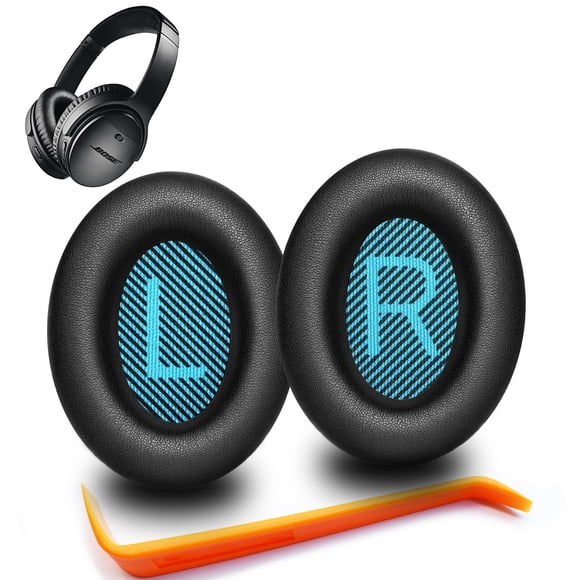 Almohadillas para auriculares LYSvvx Bose QC35/QC35II - Negro