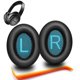 thumbnail image 1 of Almohadillas para auriculares LYSvvx Bose QC35/QC35II - Negro, 1 of 4