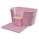 thumbnail image 2 of Bandeja De Arena Para Mascotas Con Parte Superior Abierta Y Lavabo De Arena Para Gatos De Lado Alto, Caja De Arena Resistente Para Gatos, Color Rosa Con Tablero De Pedales, 2 of 5