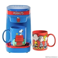 Cafetera Uncanny Brands Peanuts De Una Taza Y 2 Tazas