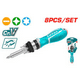 thumbnail image 3 of Kit Set Juego Destornillador Ratchet 8 Pcs Total Tacsd30086, 3 of 3