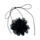 thumbnail image 4 of Collar Con Cordones De Flores Collar Elegante De Verano Para Bodas Fiestas Navideñas Negro, 4 of 5