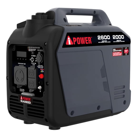 Generador portátil A-iPower SUA2600i de 2600 W con sensor de CO